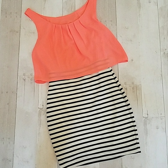 mixed media bodycon dress